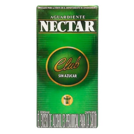 Aguardiente Nectar Club Litro Caja x 1000ml