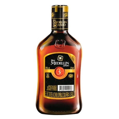 Ron Medellín Añejo 3 Años Media Botella x 375ml