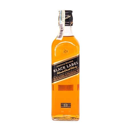 Whisky Sello Negro Johnnie Walker 12 Años Media Botella x 375ml